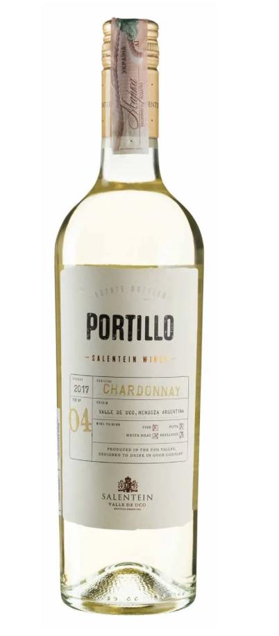 Вино Portillo Шардоне сух/біл 0,75 Арг 13%